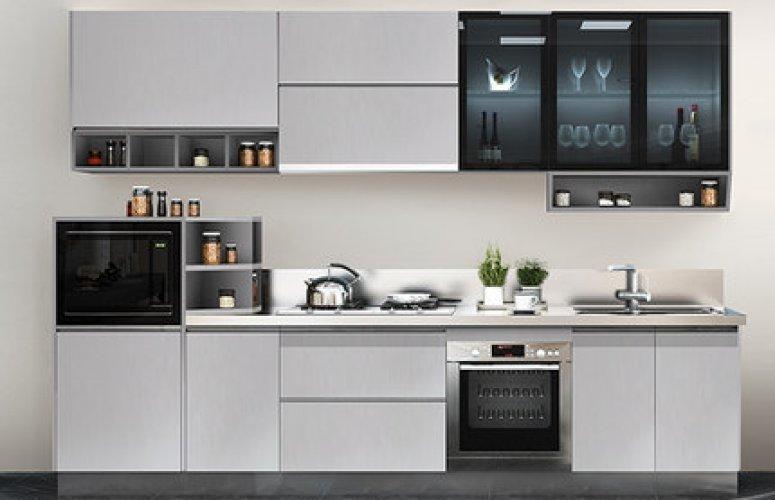 百能不銹鋼櫥柜圖片 小廚房裝修效果圖